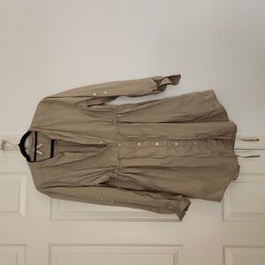 Old Navy Tan Long Sleeved Buttom Down Dress . Size Medium